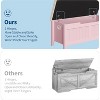 39.4in Storage Bench with Padded Seat, Wooden Chest Storage Box with 2 Safety Hinges for Entryway Living Room, Bedroom, Easy Assembly - 4 of 4