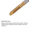 Unique Bargains High Speed Steel Titanium Plated Metric Spiral Point Thread Tap and Drill Bit Set - 3 of 4