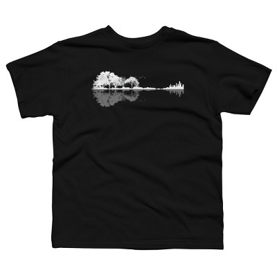 Boy's Design By Humans Nature Guitar By Maryedenoa T-Shirt