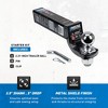 Reese Interlock Trailer Hitch Ball Mount Starter Kit with 2.3" Trailer Ball and Pin & Clip, Fits 2.5" Receiver, 3" Drop, 14,000 Pound Capacity, Black - 3 of 4