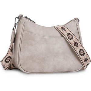 Trendy Leather Crossbody Purse with Adjustable Strap, Women's Shoulder Handbag - 1 of 4