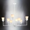 Urban Ambiance Luxury Cottagecore Indoor Chandelier,  14-3/8''H x 40"W x 40''D,  White Plaster Finish, UHP5042 - 4 of 4