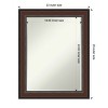 Amanti Art Harvard Walnut Petite Bevel Bathroom Wall Mirror 28.5 x 22.5 in. - 4 of 4