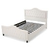 Upholstered Queen Size Bed Frame with Arched Headboard and Footboard, Button Tufted Platform Bed -Christopher Knight Home - 2 of 4