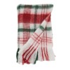 50"x60" Cozy Faux Mohair Plaid Throw Blanket Natural - Saro Lifestyle: Acrylic Soft Throw for Couch, Year Round Use - 3 of 4