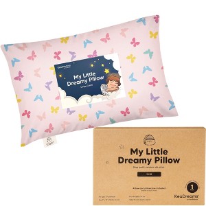 KeaBabies Mini Toddler Pillow with Pillowcase, 9x13 Small Pillow for Toddler, Soft Kids Pillow for Sleeping, Travel, Age 2-4 - 1 of 4