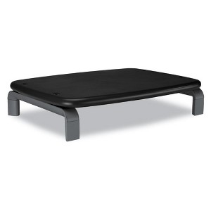 Kensington Monitor Stand with SmartFit, For 21" Monitors, 11.5" x 9" x 3", Black/Gray, Supports 80 lbs - 1 of 2
