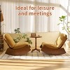 Glider Rocking Chair with Retro Corduroy Upholstery and Solid Wood Frame,Accent Chair for Living Room,Bedroom,Nursery-Baofuwish - 2 of 4