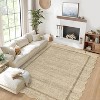 Acekool Charlotte Bordered Washable Rug Non Slip Soft Low Pile for Living Room Bedroom ，Multiple Sizes and Colors - 3 of 4