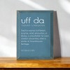 Slickblue Uff Da Wood Sign, Solid Knotty Pine, 9x12 Wall Decor, Rustic Scandinavian Style, Color Options - 2 of 3