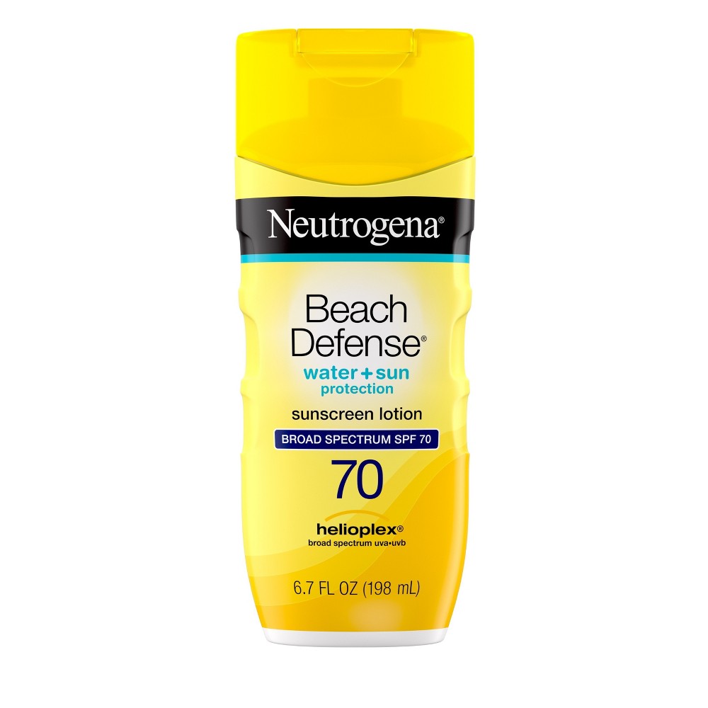 Photos - Cream / Lotion Neutrogena Beach Defense Sunscreen Lotion, SPF 70, 6.7 fl oz 