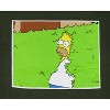 The Simpsons Men's Homer Backing Into The Bushes Adult Short Sleeve T-Shirt - 2 of 3