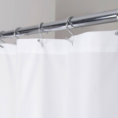 Bloomstruck White and Multicolor Floral Microfiber Shower Curtain