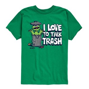 Boys' - Sesame Street - Trash Talk Short Sleeve Graphic T-Shirt - 1 of 4