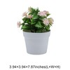 Unique Bargains Artificial Plants Golden Coin Chrysanthemum Plastic 3.94"x3.94"x7.87" 1 Pcs - 3 of 4