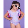 RuffleButts Girls UPF50+ Butterfly One Piece Swimsuit - 3 of 4