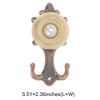 Unique Bargains Curtain Holdbacks Faux Pearl Hooks Iron Plastic Bronze 5.51"x2.56" 1 Pair - 3 of 3