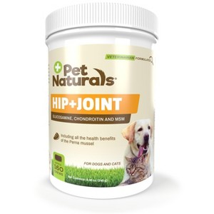 Pet Naturals Hip And Joint Supplement With Glucosamine, Chondroitin And MSM For Dogs And Cats, Duck Flavor, 160 Chews - 1 of 3