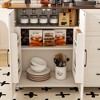 43.3"  Kitchen Island Cart with Drop Leaf Tabletop, Rolling Storage Cabinet with Drawers, Shelves & Towel Rack-- Frevyn - 4 of 4