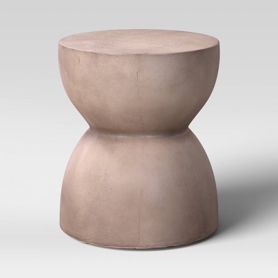 Faux Stone Hourglass Shaped Patio Accent Table - Project 62™