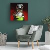 Canvas Wall Art - Lucia Heffernan 'Guest For Dinner' Wall Art for Living Room, Bedroom, or Office Décor by Trademark Fine Art - 14 x 14 Inches - 4 of 4