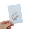 Unique Bargains Crown Letter Passport Holder 1 Pc - 3 of 4