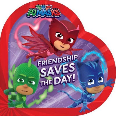 Friendship Saves the Day! - (Pj Masks) by  Ximena Hastings (Board Book)