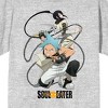 Soul Eater Tsubaki Nakatsukasa Men's Athletic Heather Crew Neck Short Sleeve T-shirt - 2 of 2