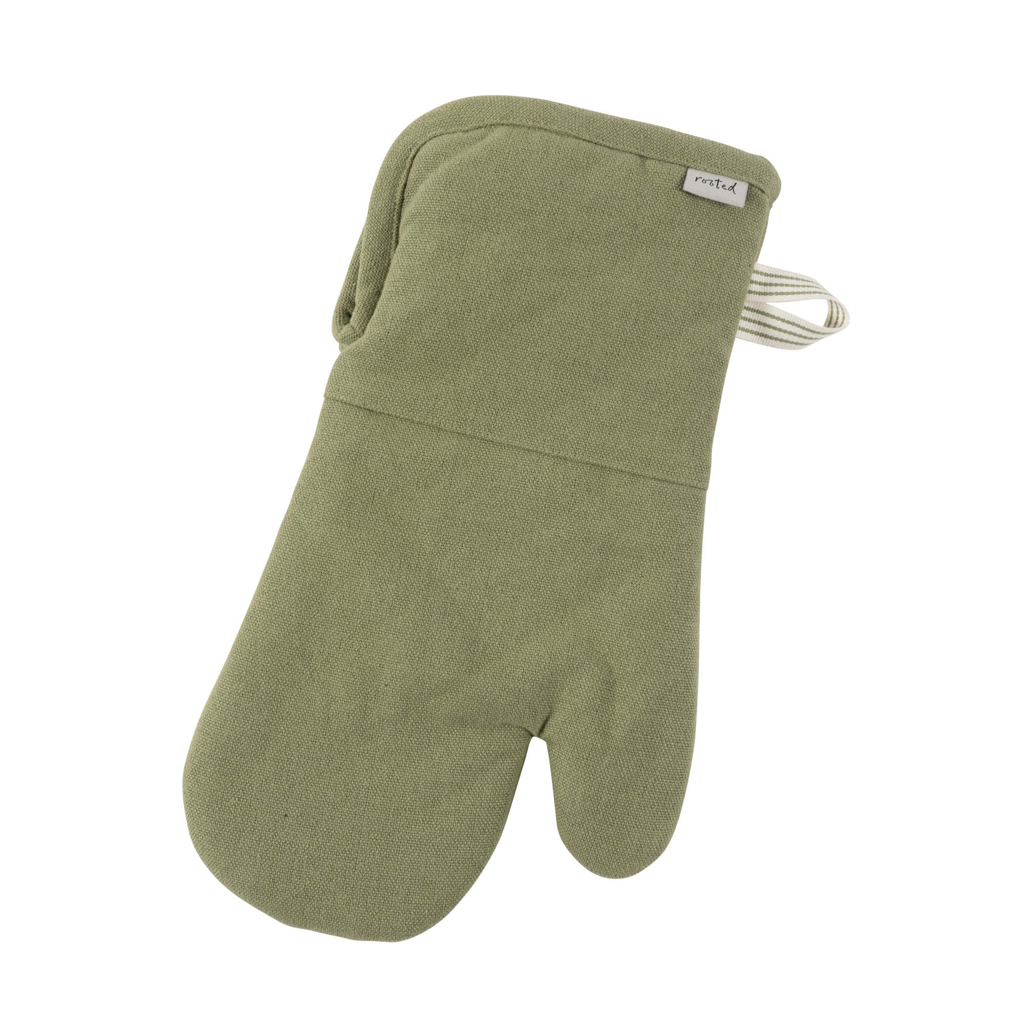 KAF Home Rooted Sustainable Certified Organic Cotton Oven Mitt - Green