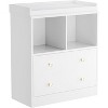 Acekool Baby Changing Table with Pad, 2 Drawers and 2 Open Compartments, Modern Nursery Organizer - 2 of 4