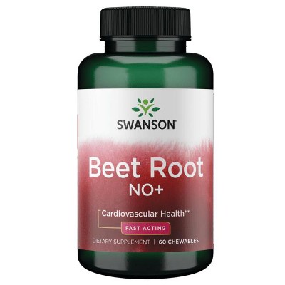 Swanson Ultra Beet Root NO+ - Fast Acting, 60 Chewables.