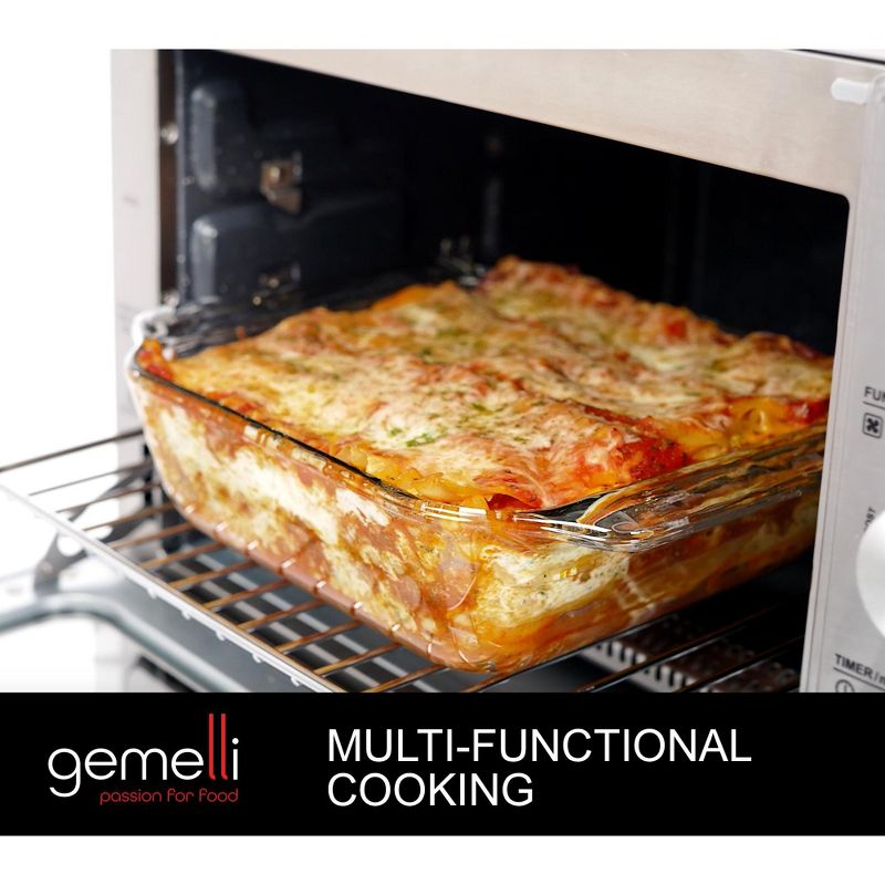 Gemelli Home Oven, Professional Grade Convection Oven with Built-In Rotisserie, 5 of 10