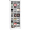 VYNXARIA HOMCOM 71'' Tall White Shoe Rack - Spacious, Sturdy & Stylish for Entryways - 3 of 4