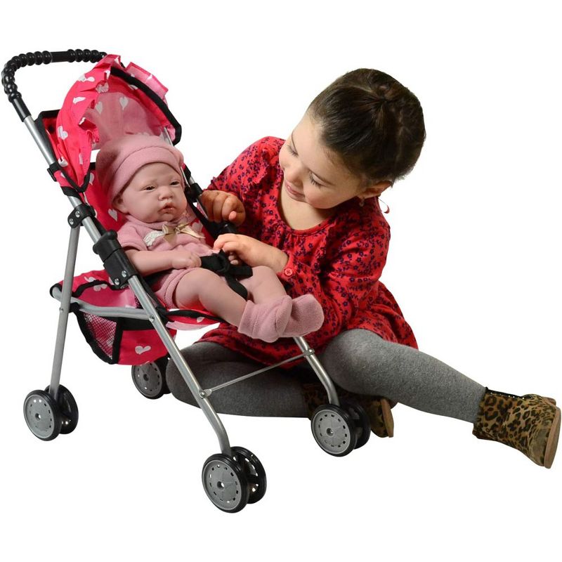 The New York Doll Collection Baby Doll Stroller - My First Toy Stroller for Kids, 6 of 8