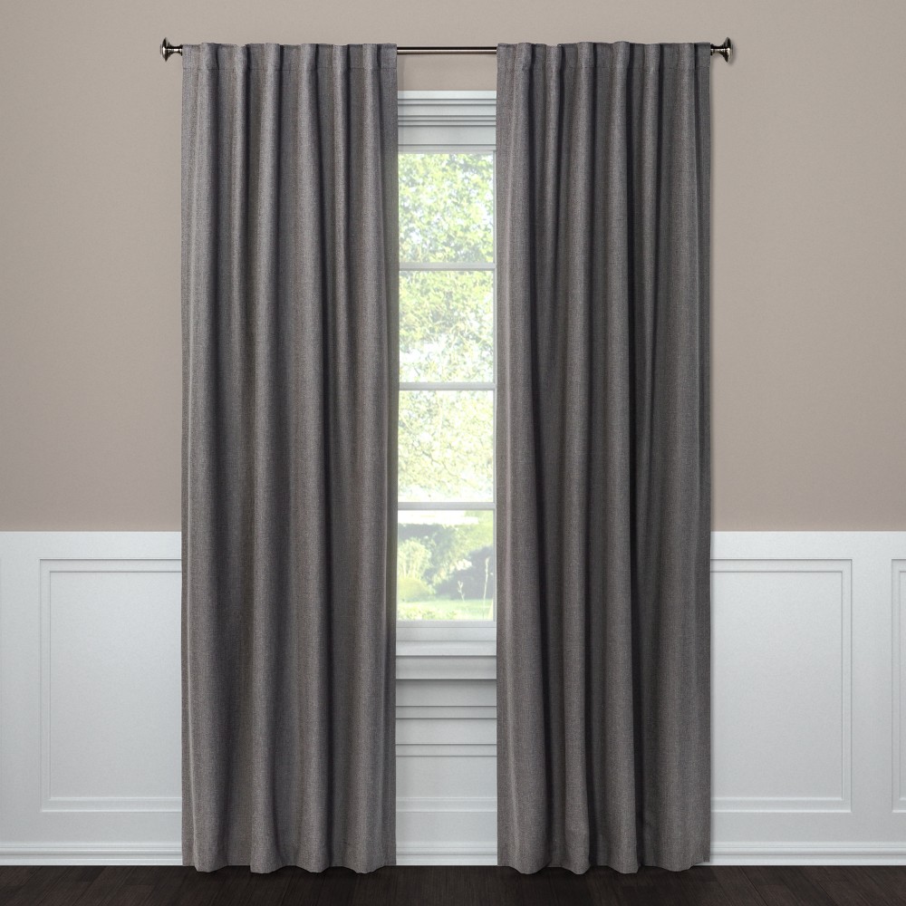 1pc 50"x108" Blackout Aruba Window Curtain Panel Radiant Gray - Threshold