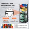 VEVOR Refrigerant Tank Rack, with 2 x 30lbs and Other 3 Small Bottle Tanks, Cylinder Tank Rack 12.79x12.99x47.12 in - 3 of 4