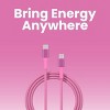 GEMS USB-C to USB-C Charging Gift Set with Power Bank, Cable, and Wall Charger - Soft Pink - 3 of 4