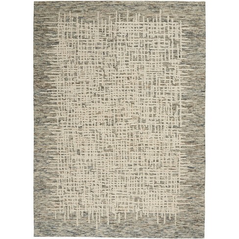 Nourison Vail Rustic Texture Indoor Area Rug Ivory Multi 5'3