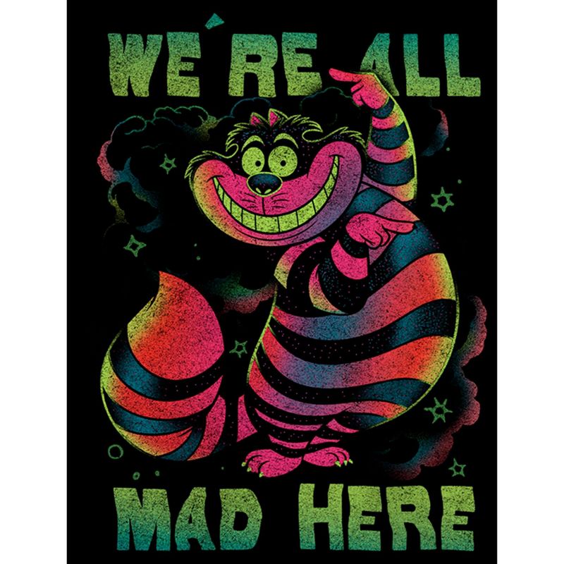 Men's Alice in Wonderland Rainbow Cheshire Sweatshirt, 2 of 5