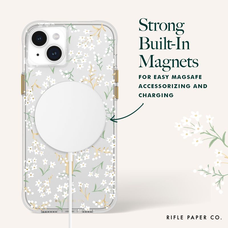 Rifle Paper Co. Apple iPhone 15 Plus MagSafe Compatible Floral Case, 4 of 8