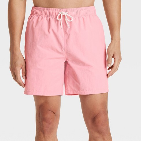 Men s 7 Swim Shorts Goodfellow Co Pink Xs Target