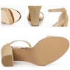 Perphy Women's Glitter Ankle Strap Chunky High Heels Sandals - 4 of 4