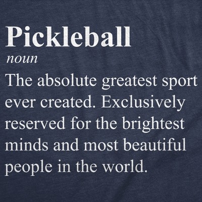 Мужские футболки Crazy Dog T-Shirts, Inc. Mens Funny T Shirts Pickleball Definition Sarcastic Graphic Novelty Tee for Men - Crazy Dog Men's T Shirt for Pickleball Fans Navy XL — фото 2