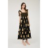 August Sky Women's Floral Tiered Midi Dress - 3 of 4