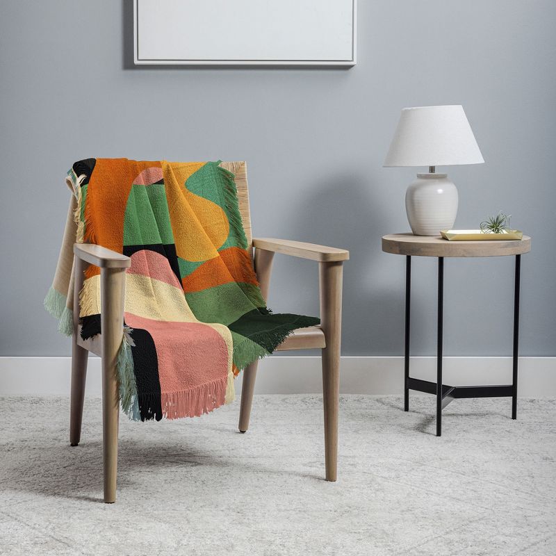 Nadja Minimal Modern Abstract 32 56"x46" Woven Throw Blanket - Deny Designs, 2 of 6