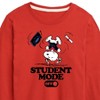 Boys' - Peanuts - Snoopy Flipping Student Mode Off Long Sleeve Graphic T-Shirt - 2 of 4