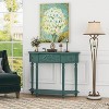 NicBex Vintage Style Console Table for Entryway,3 Drawers Sofa Table with Embossed Pattern,Entryway Table for Entrance,Hallway,Living Room - 2 of 4