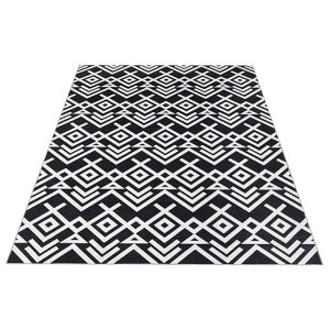 Geometric Rugs, Washable Rugs for Living Room, Ultra Thin Low Pile Carpet for Bedroom, Stain-Resist Non Slip Mat for Dining/Kitchen/Nursery - 1 of 4