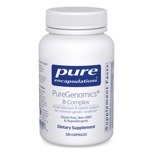Pure Encapsulations PureGenomics B-Complex - Broad Spectrum B Vitamin Support for Genetic Expression & More* - With Vitamin B12 & B6 - 120 Capsules - 1 of 4