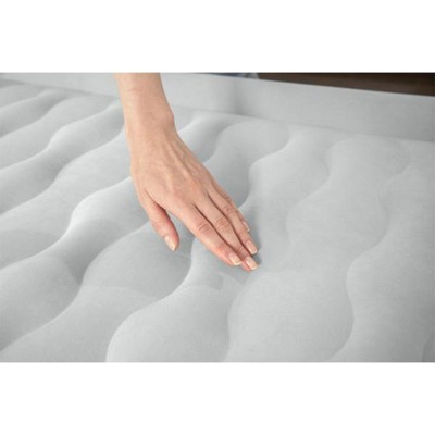 Sealy Twin 18" Gray and White Inflatable Air Mattress with Built-In Pump